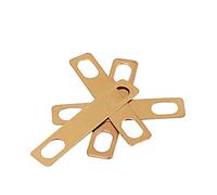 ibasenice 4pcs Guitar Neck Shim Brass Heightening Gasket Accessories for Improved Sound Quality Lightweight and Easy to Install Replacement for Guitar