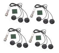 ibasenice 4pcs Guitar Pickup for Acoustic Instruments Volume Control Easy Installation Piezo Pickup for Ukulele Violin Banjo and Mandolin No Drilling Required Enhanced Sound Projection