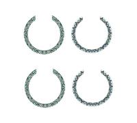 ibasenice 4pcs Guitar Soundhole Sticker Inlay Decal for Acoustic Classical Guitar Parts Replacement Soundhole Decoration