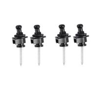 ibasenice 4pcs Guitar Strap Lock Button Musical Instruments Slip Bass Belt Locks Nails Secure Fit