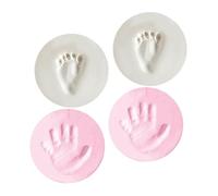 ibasenice 4pcs Handprint Footprint Keepsake Inkless Pads for Newborn Material First Parents Create Lasting Memories