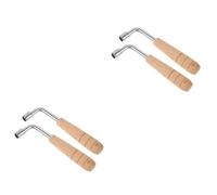 ibasenice 4pcs Harp Tuning Wrench Shape Tool for Precise Lyre Harp Tuning for Keys Essential Music Instrument Accessory