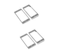 ibasenice 4pcs Heavy Duty Guitar Mounting Ring Electric Guitar Metal Frame Humbucker Pickup Ring Replacement