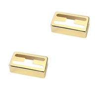 ibasenice 4pcs Humbucker Cover Replacement Metal h Hole Pickup Cover for Electric Guitar