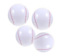 ibasenice 4Pcs Inflatable Baseball Beach Balls Durable Pool for Summer Fun for Garden Swimming Pool and Beach Activities
