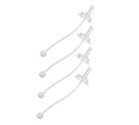 ibasenice 4pcs Learn to Drink Cup Spout Wide-mouthed Bottle Drinking Straws Silicone Straw for Milk Bottle for Toddlers to Practice Drinking