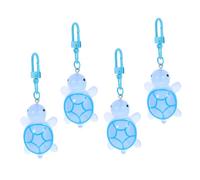 ibasenice 4pcs Luminous Turtle Keychain Cute Glow Dark Accessories for Backpacks Bags and Party Supplies Charming Ocean Pendant Keyrings for Fun and Playful Decor