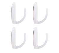 ibasenice 4pcs Magnet Hook White Abs Strong Magnetic Key Holder Space-Saving Design Not Easy to Deform Or Break for Home and Bathroom