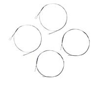 ibasenice 4pcs Metal Erhu Strings Full Set 2 Inner and 2 Outer Strings, Practical Music Accessories for Erhu Performance and Replacement