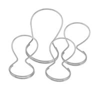 ibasenice 4pcs Metal Guitar Fingertips of Finger Picks Ergonomic Design for Fingerpicking Strumming