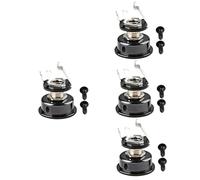 ibasenice 4pcs Metal Guitar Jack Sockets Replacement Socket for Electric Guitar Jack Pin Plug in Parts Musical Instrument