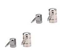 ibasenice 4pcs Metal Strap Lock for Banjo Guitar Large Small Hook Locks Acoustic Strap Button Easy Install