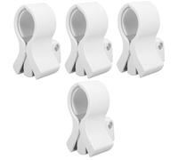 ibasenice 4pcs Microphone Clip Holder Adjustable Multi-use Mic Mount Spring Clamp Compatible Wireless Wired Mics Lightweight and Design for Musicians and Events