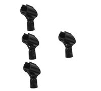 ibasenice 4pcs Microphone Clip Microphone Clamp U Type Clips for Mic Stand Wireless Mic Stable Holder Accessories