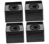 ibasenice 4pcs Microphone Logo Flag Station Abs Injection Portable Cube Shaped Molding for Interview Microphone Custom Flags for News Boxes