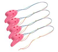 ibasenice 4pcs Mini Ocarina Boy Girl Musical Instrument Beginner Toy Plastic Portable Classic Music Instrument for Boys and Girls