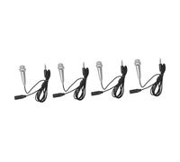 ibasenice 4pcs Mini Portable Microphone for Phone Compact Lightweight Microphone for Karaoke Singing and Chatting