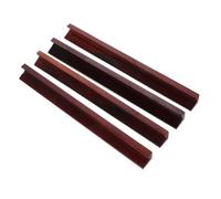 ibasenice 4pcs Mini Wooden Mahjong Racks with Grooved Design for American Mahjong Compact Holders for Accurate Tile Arrangement for Travel and Easy Storage