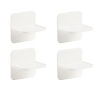 ibasenice 4pcs Multi-Functional Cabinet Stabiliser White Anti Shake Fixer with 90-Degree Right Corner Design for Securing Table Tops and Desktops, Creative and Convenient Furniture Fixer
