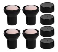 ibasenice 4pcs Mushroom Shape Makeup Powder Applicators Face Powder Puff for Women, Abs Material, Reusable Soft Sponge for Even Makeup Application, Suitable for Wet and Dry Use