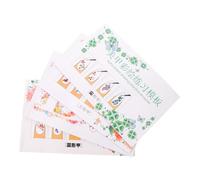ibasenice 4pcs Nail Art Painting Template Book for Beginners with Multi-layer Practice Pages, Paper Material Manicure Training Tool for Store Training and Daily Skill Consolidation in Nail