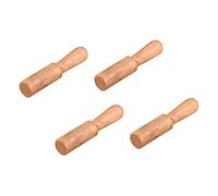 ibasenice 4pcs Nepalese Buddha Sound Bowl Sticks Small 12cm Handmade Peach Wood Mediation Singing Bowl Mallets for Chanting and Yoga Sound Accessories