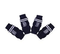 ibasenice 4pcs Non-slip Dog Leg Sleeve Socks with Cotton and Elastic Fabric, Keeps Warm and Protects Paws for Dogs and Cats, for Indoor Use