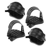 ibasenice 4Pcs Non-Slip Exercise Bike Pedals Replacement with Straps 9/16" Flat Platform for Indoor Stationary Bike Home Gym Accessories