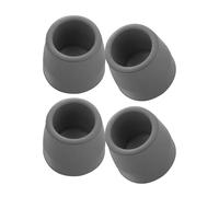 ibasenice 4pcs Non-Slip Rubber Tips for Walkers and Crutches, Grey 28mm Diameter Walker Feet Accessories Replacement Parts for Canes, Shower Chairs, and Commode Legs