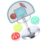 ibasenice 4Pcs Parrot Basketball Hoop Educational Bird for Intelligence Development Durable Fun Exercise for Pet Birds for African Grey Birds