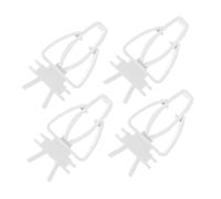 ibasenice 4pcs Parrot Food Holder Clips Heavy Duty Clamps for Bird Cage Feeding Parrot Vegetable Clip for Canaries Cockatiels Finches Easy Install Food Storage Clamp