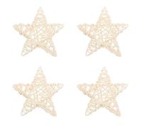 ibasenice 4pcs Pentagram Rattan Chew for Small Pets - Hamster Rabbit Rat Bite Set for Teeth Cleaning and Exercise, Natural Star-shaped Pet Playing for Small Animals