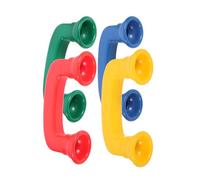 ibasenice 4pcs Phone Receiver Auditory Feedback Reading for Speech Correction Enhance Fine Motor Skills Shape Color Recognition Educational Play for Young