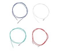 ibasenice 4pcs Phono Headshell Wires for Turntable Stereo Rca Cable Leads Red Data Lines Replacement Accessory for Gramophone