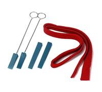 ibasenice 4pcs Piano Tuning Fork Rubber Mutes Set Tuning Musical Tool for Piano Includes Temperament Strips for