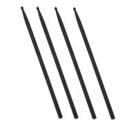 ibasenice 4pcs Professional Carbon Fiber Drumsticks for Jazz Drumming Lightweight Percussion Sticks Black Color