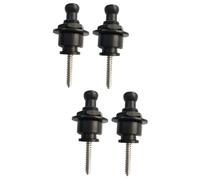 ibasenice 4pcs Professional Guitar Strap Locks Metal Buckles Non-slip Nails for Electric Acoustic Bass Guitar Accessories