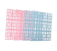 ibasenice 4pcs Rabbit Cage Mats Breathable Plastic Floor Pads for Small Pets Cuttable and Rabbit Foot Mats with Design Light Wear Resistant Pet Supplies for Clean Cage Environment