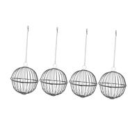 ibasenice 4Pcs Rabbit Hay Feeder Ball Lightweight Feed Dispenser for Animals Convenient Hanging Design for Cage Entertainment Reusable Grass Sphere for Bunnies and Chinchillas