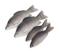 ibasenice 4pcs Realistic Fish Model Set Pu Simulated Crucian and Carp Artificial Fish Decoration for Photography Kitchen Prop Marine Animal Ornaments for Creative Home Display