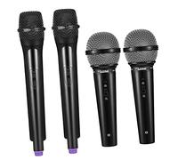 ibasenice 4pcs Realistic Microphone Toys for Boys and Girls Pretend Play Props for Stage Parties and Role-playing Games Fun Fake Microphone for Confident Public Speaking
