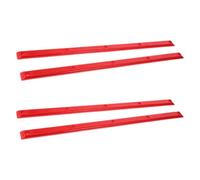 ibasenice 4Pcs Red Rib Bones Skateboard Rails 14.34X0.71X0.28In for Skateboard Deck Protection and Street Competitions