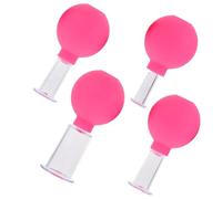 ibasenice 4pcs Rubber and PC Cupping Cups Body and Facial Massage Tool for Adults Easy to Use and Clean for Facial Massage