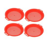 ibasenice 4PCS Sand Sifter Plastic Beach with Handle for Treasure Hunting Shell Collecting Essential Outdoor Fun for Summer Beach Parties