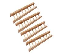 ibasenice 4pcs Scale Wooden Dollhouse Furniture Stylish Fairy Garden Staircase Decoration for DIY Craft Projects and Collectors
