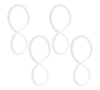 ibasenice 4pcs Silicone Lunch Box Replacement Gaskets with Precise Fit and Easy to Clean Features, Leak-Proof Food Container Seal Suitable for Meal Prep and Transport to Work