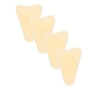 ibasenice 4pcs Silicone Private Pads for Women Invisible Self-Adhesive Intimate Swimwear Protection Ergonomic Water-Drop Design Breathable Underwear Guard for Yoga and Swimming