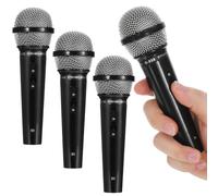 ibasenice 4pcs Simulation Microphone Toy Interesting Boys and Girls Microphone Boy Girl Accessory Gaming Mic Karaoke Mic for