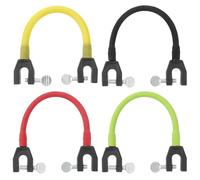 ibasenice 4Pcs Ski Tip Connector Ski Training Aid for Speed Control Beginner Accessories in Black Green Red Yellow