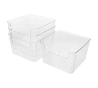 ibasenice 4pcs Small Hamster Sand Bath Box Set, Plastic Bathroom Digging Container for Gerbil, Lemming, Mice, Small Animal Shower Tray and Toilet Basin
